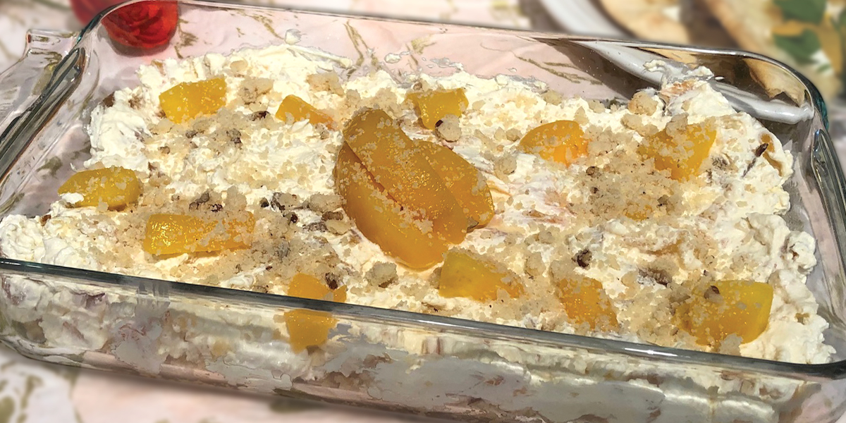 No Bake Peaches and Cream Desert - Farm Monitor