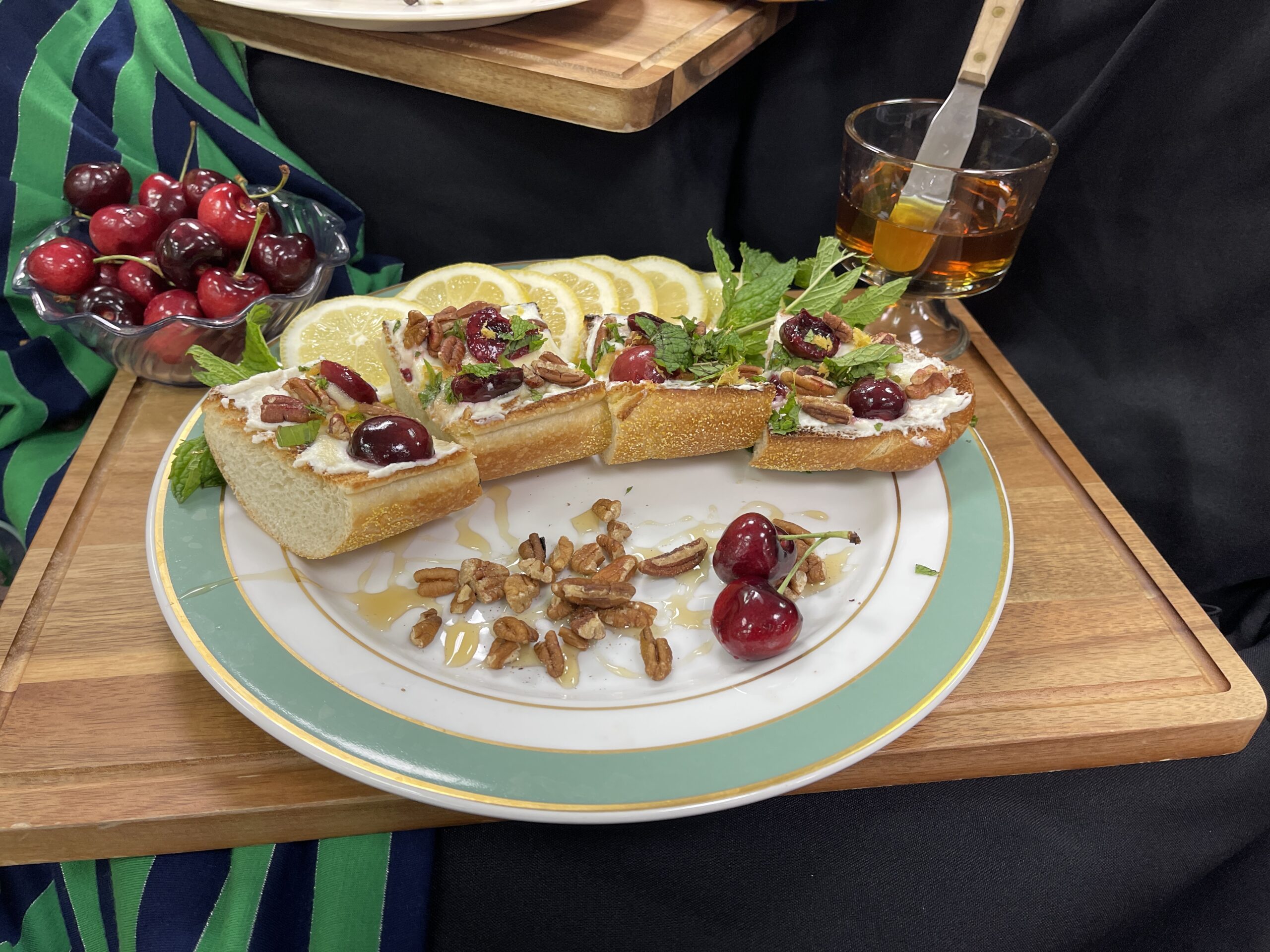 Cherry Pecan Ricotta Bruschetta - Farm Monitor